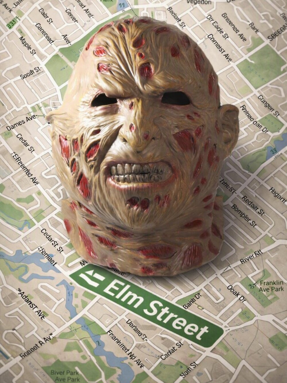 Vintage Freddy Krueger Nightmare on Elm Street New Line Productions Horror Mask